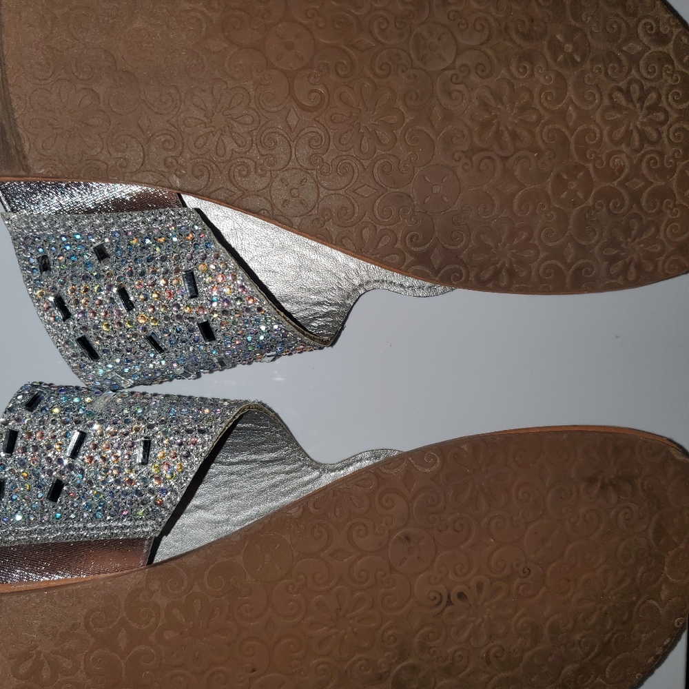 C&M Rhinestone flate sandals - Picture 4 of 7